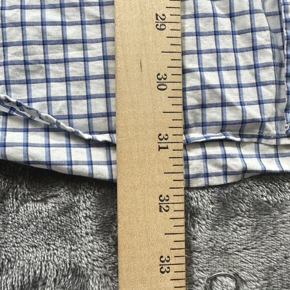 Polo Ralph Lauren Shirt Mens XL White/Blue Check Pattern Button Down Preppy - Picture 7 of 9